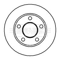 BBD4125 BORG & BECK Тормозной диск (фото 1)