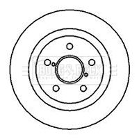 BBD4137 BORG & BECK Тормозной диск (фото 1)