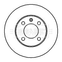 BBD4168 BORG & BECK Тормозной диск (фото 1)