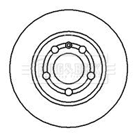 BBD4183 BORG & BECK Тормозной диск (фото 1)