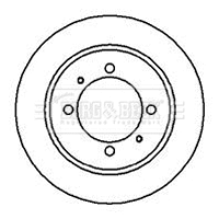 BBD4195 BORG & BECK Тормозной диск (фото 1)