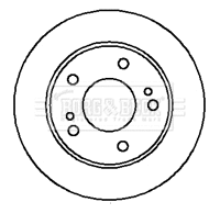 BBD4203 BORG & BECK Тормозной диск (фото 1)