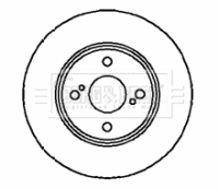 BBD4207 BORG & BECK Тормозной диск (фото 1)