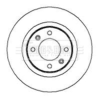 BBD4261 BORG & BECK Тормозной диск (фото 1)