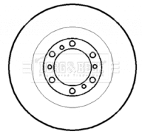 BBD4301 BORG & BECK Тормозной диск (фото 1)