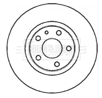 BBD4307 BORG & BECK Тормозной диск (фото 1)