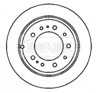 BBD4343 BORG & BECK Тормозной диск (фото 1)