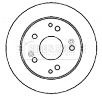 BBD4400 BORG & BECK Тормозной диск (фото 1)