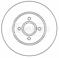 BBD4420 BORG & BECK Тормозной диск (фото 1)