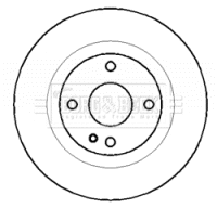 BBD4433 BORG & BECK Тормозной диск (фото 1)
