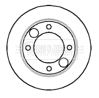 BBD4536 BORG & BECK Тормозной диск (фото 1)