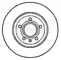 BBD4545 BORG & BECK Тормозной диск (фото 1)