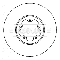 BBD4562 BORG & BECK Тормозной диск (фото 1)