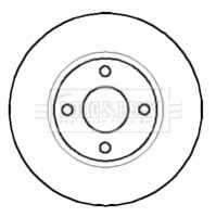 BBD4575 BORG & BECK Тормозной диск (фото 1)