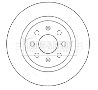 BBD4577 BORG & BECK Тормозной диск (фото 1)