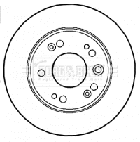 BBD4590 BORG & BECK Тормозной диск (фото 1)