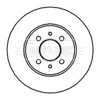 BBD4597 BORG & BECK Тормозной диск (фото 1)