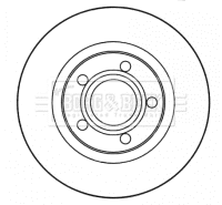 BBD4615 BORG & BECK Тормозной диск (фото 1)