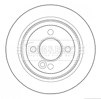 BBD4627 BORG & BECK Тормозной диск (фото 1)