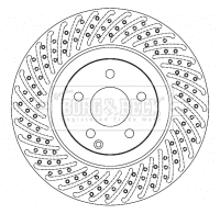 BBD4628 BORG & BECK Тормозной диск (фото 1)