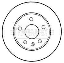 BBD4641 BORG & BECK Тормозной диск (фото 1)