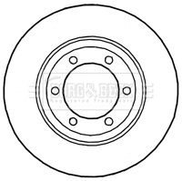 BBD4642 BORG & BECK Тормозной диск (фото 1)