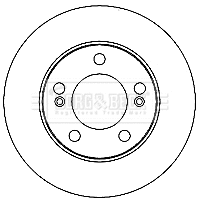 BBD4681 BORG & BECK Тормозной диск (фото 1)