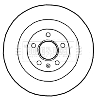 BBD4690 BORG & BECK Тормозной диск (фото 1)