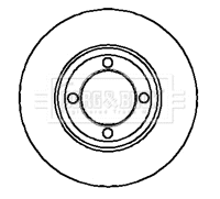 BBD4705 BORG & BECK Тормозной диск (фото 1)