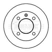 BBD4749 BORG & BECK Тормозной диск (фото 1)