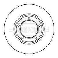 BBD4847 BORG & BECK Тормозной диск (фото 1)