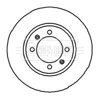 BBD4849 BORG & BECK Тормозной диск (фото 1)