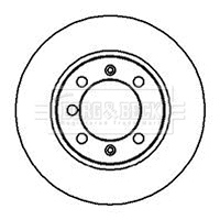BBD4851 BORG & BECK Тормозной диск (фото 1)