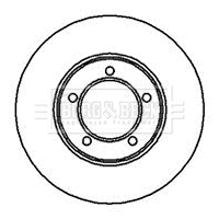 BBD4855 BORG & BECK Тормозной диск (фото 1)