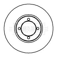 BBD4860 BORG & BECK Тормозной диск (фото 1)