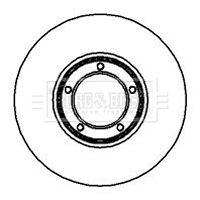 BBD4870 BORG & BECK Тормозной диск (фото 1)