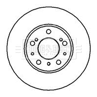 BBD4881 BORG & BECK Тормозной диск (фото 1)