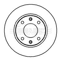 BBD4909 BORG & BECK Тормозной диск (фото 1)