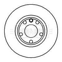 BBD4963 BORG & BECK Тормозной диск (фото 1)