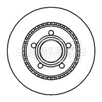 BBD4972 BORG & BECK Тормозной диск (фото 1)