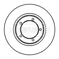 BBD4980 BORG & BECK Тормозной диск (фото 1)