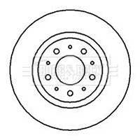BBD5051 BORG & BECK Тормозной диск (фото 1)