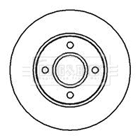 BBD5078 BORG & BECK Тормозной диск (фото 1)