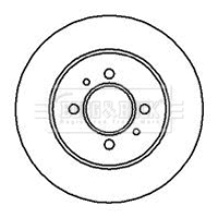 BBD5101 BORG & BECK Тормозной диск (фото 1)