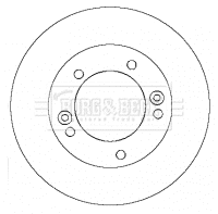 BBD5132 BORG & BECK Тормозной диск (фото 1)