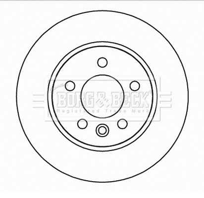 BBD5166 BORG & BECK Тормозной диск (фото 1)