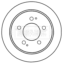 BBD5169 BORG & BECK Тормозной диск (фото 1)