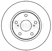 BBD5183 BORG & BECK Тормозной диск (фото 1)