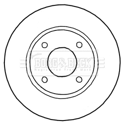 BBD5184 BORG & BECK Тормозной диск (фото 1)