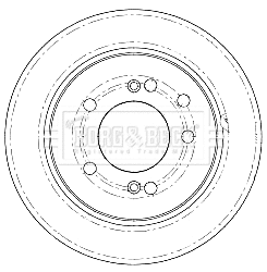 BBD5185 BORG & BECK Тормозной диск (фото 1)